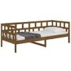 Sofá Cama Madera Maciza De Pino Marrón Miel 80x200 Cm