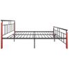 Estructura De Cama Metal Y Madera Maciza De Roble 200x200 Cm