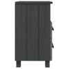 Mesitas Noche 2 Uds Hamar Pino Macizo Gris Oscuro 40x35x62 Cm