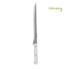 Cuchillo Jamonero Pata Negra White, Acero Inoxidable, Doméstico, Hoja 25 Cm, Mango Ergonómico, Fabricado En España, Keroppa