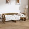 Sofá Cama De Madera Maciza De Pino Marrón Miel 90x190 Cm