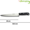 Cuchillo Cebollero Domestic Black, Acero Inoxidable, Hoja 20 Cm, Mango Ergonómico, Fabricado En España, Keroppa