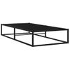 Estructura De Cama De Metal Negro 100x200 Cm