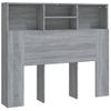 Mueble Cabecero Gris Sonoma 120x19x103,5 Cm