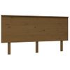 Cabecero De Cama Madera Maciza De Pino Marrón Miel 154x6x82,5cm