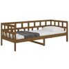 Sofá Cama De Madera Maciza De Pino Marrón Miel 90x190 Cm