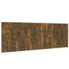 Cabecero Pared Madera Contrachapada Roble Ahumado 240x1,5x80 Cm