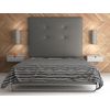 La Web Del Colchon -cabecero Tapizado Atenas Big Para Cama De 120 (130 X 165 Cms) Gris Ceniza