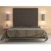 La Web Del Colchon -cabecero Tapizado Atenas Big Para Cama De 160 (170 X 165 Cms) Marron Claro Textil Suave