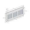 Rejilla Ventilación De Plástico 370x223 Mm Con Malla Anti Insectos