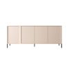 Cómoda Dast 4d Led 203x40x82 Beige