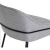 Taburetes De Cocina 2 Uds Reposabrazos Cuero Sintético Marrón-color Gris Claro-altura Del Asiento 76 Cm