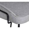 Taburetes De Cocina 2 Uds Reposabrazos Cuero Sintético Marrón-color Gris Claro-altura Del Asiento 76 Cm