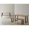 Mesa De Comedor De Madera De Pino 220x100x76 Cm-anchura 140 Cm