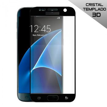 Protector Pantalla Cristal Templado Samsung G930 Galaxy S7 (3d Negro)