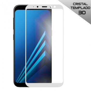 Protector Pantalla Cristal Templado Samsung A530 Galaxy A8 (2018) 3d Blanco