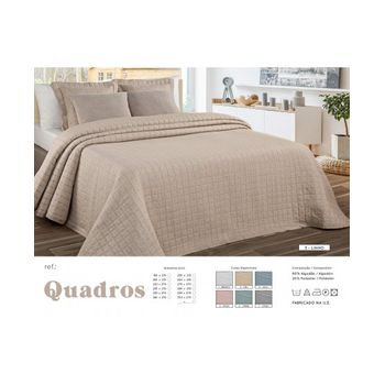 Colcha Pique Modelo Fiore Beige Cama 135 Cm. con Ofertas en Carrefour