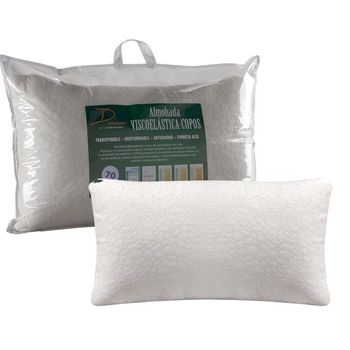 Pack 2 almohadas 70x40cm copos visco