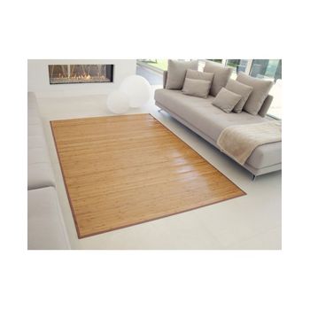 Alfombra vinílica imitación bambú trenzado 196x130cm ALOMBRAS FIBRAS  NATURALES