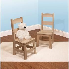 Silla infantil de madera Oso Azul