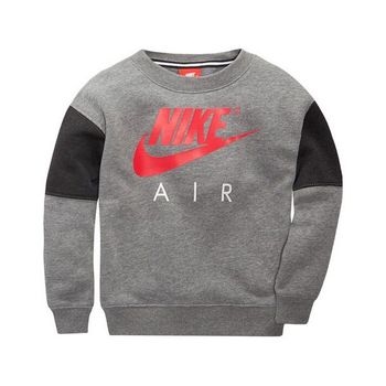 Sudadera Sin Capucha Niño Nike 376s-geh Gris Rojo