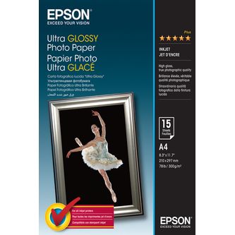 Epson Ultra Glossy Photo Paper - A4 - 15 Hojas