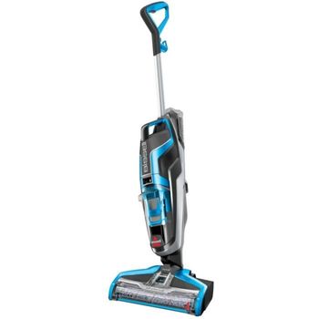 Aspiradora Bissell 17132 Crosswave Broom - Limpiador Multisuperficie 3 En 1 - 560 W - Aspiración 32 Airwatts - Azul Y Titanio