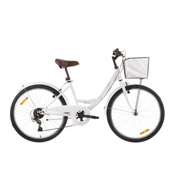 Bicicleta Paseo Niños Scrapper Rueda 24” 6 Velocidades Blanca