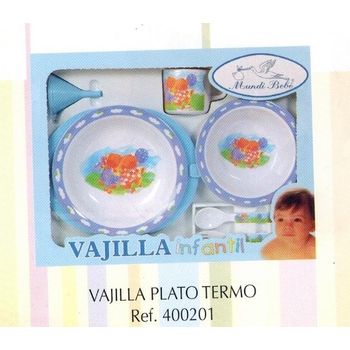 Vajilla Plato Termo Ositos Azules