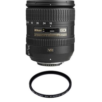 Nikon Af-s 16-85mm F3.5-5.6g Ed Vr Dx + Hoya 67mm Pro 1d Protector