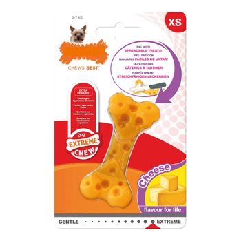 Mordedor De Perro Nylabone Dura Chew Queso Nylon Talla Xs