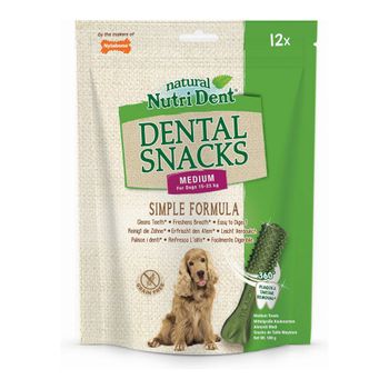 Snack Para Perros Nylabone Nutri Dent Medium Bacon Pollo 12 Unidades