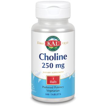 Kal Choline 250 Mg 100 Comprimidos