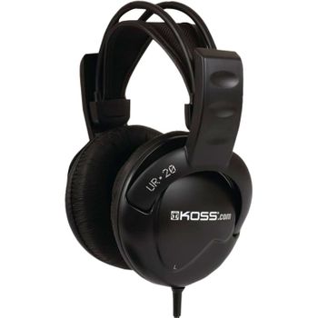 Auriculares Con Cable, Cascos Dj De Diadema Cerrados, Headphones Over Ear Para Música, Pc Negro  Koss Ur20