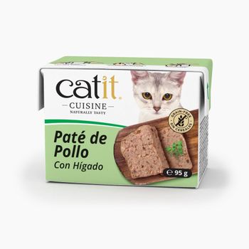 Paté De Pollo Con Hígado Para Gato Catit Cuisine, 95g