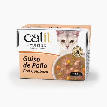 Guiso De Pollo Con Calabaza Para Gato Catit Cuisine, 95g