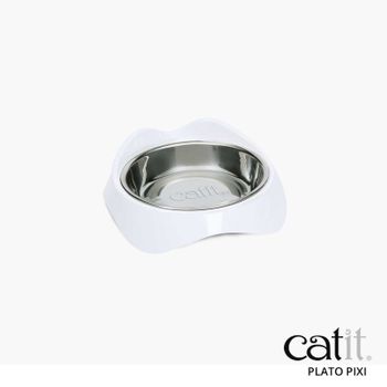 Comedero Para Gatos Catit Pixi, Blanco