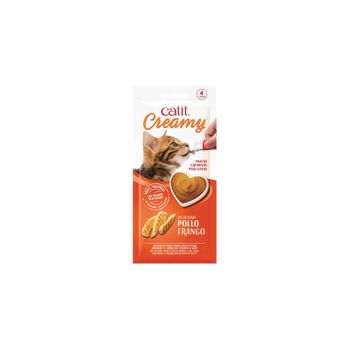 Snack Liquido Para Gato Catit Creamy Pollo 4x10g