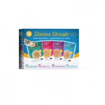 Sopa Para Gato Catit Divine Shreds Multipack, Atún 12x 75g