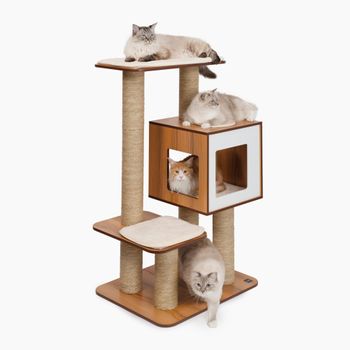 Árbol Para Gatos Catit Vesper High Base Gigante, Roble