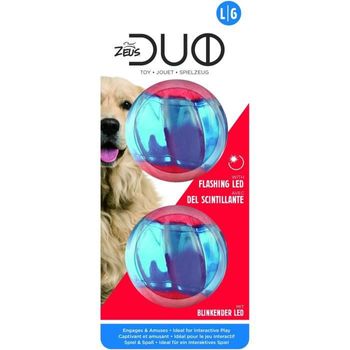 Juguete Duo Ball, 6,3 Cm Con Led, 2 Piezas Zeus