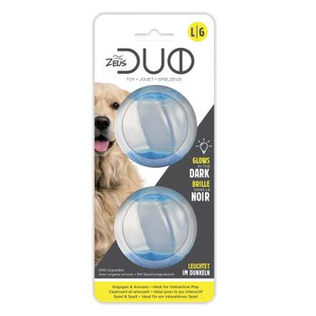 Juguete Interactivo Para Perros Zeus Duo Pelota Con Sonido Y Reflectante, 6,3 Cm, 2ud