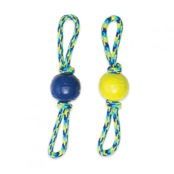 Juguete Doble Cordón Y Tpr Con Pelota Para Perros Zeus Fitness Tug, 40 Cm