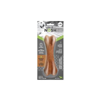 Juguete Mordedor Para Perros Zeus Nosh Wood, Hueso, Nylon Y Madera,  18cm