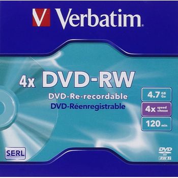 Verbatim Dvd-rw Matt Silver 4x 4,7 Gb 1 Pieza(s)