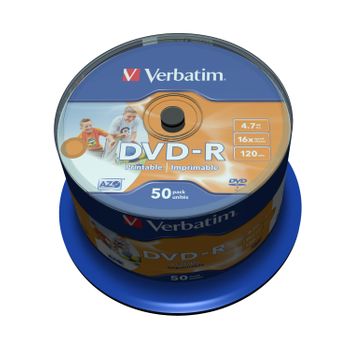 Verbatim 43533 Dvd Vergine 4,7 Gb Dvd-r 50 Pz