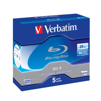 Bd-r Verbatim Pack Jewel Case 25gb 6x Caja 5 Uds