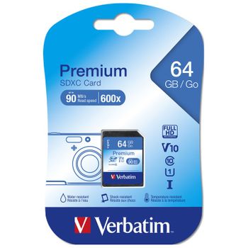 Verbatim_memorias Verbatim Premium Sdxc 64gb Clase 10