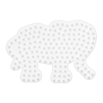 Placa / Pegboard Elefante Pequeño Para Hama Midi
