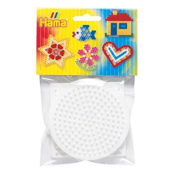 Blister Hama Beads Midi 3 Placas / Pegboards: Cuadrada, Circular Y Hexagonal